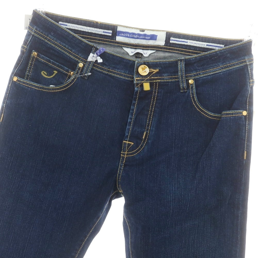 【新品】ヤコブコーエン JACOB COHEN BARNY ストレッチ デニムパンツ ジーンズ ネイビー【 34 】【 状態ランクN 】【 メンズ 】