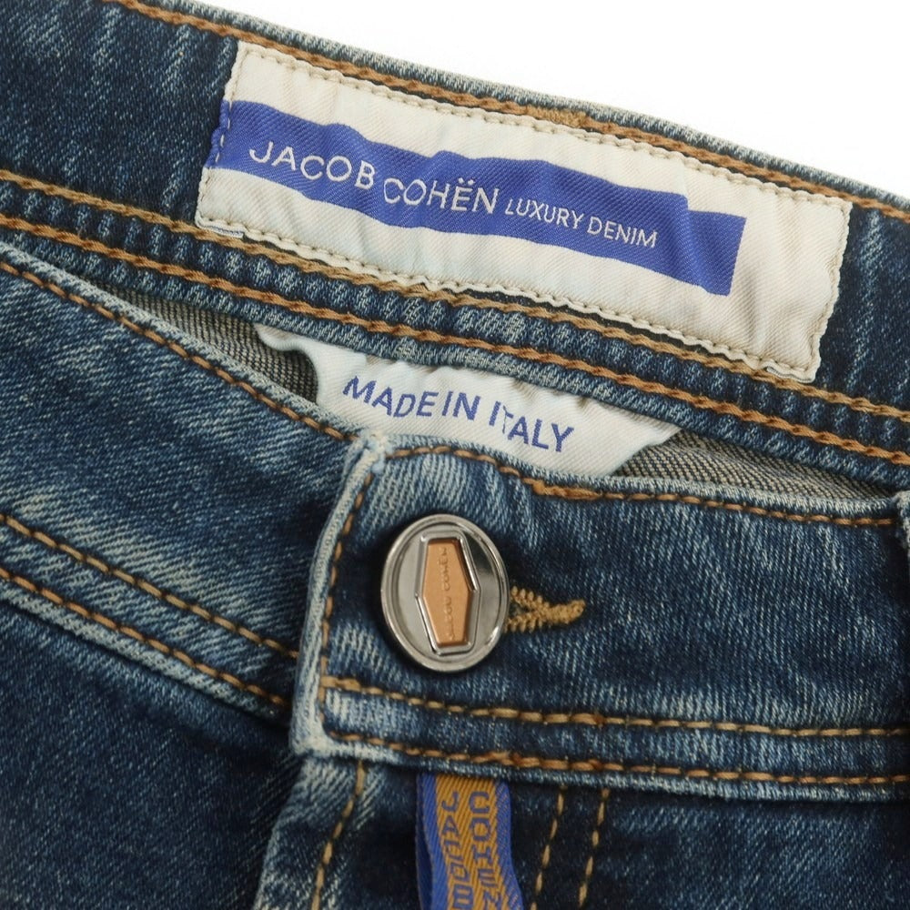 【新品】ヤコブコーエン JACOB COHEN BARNY ストレッチ デニムパンツ ジーンズ ダークブルー【 34 】【 状態ランクN 】【 メンズ 】