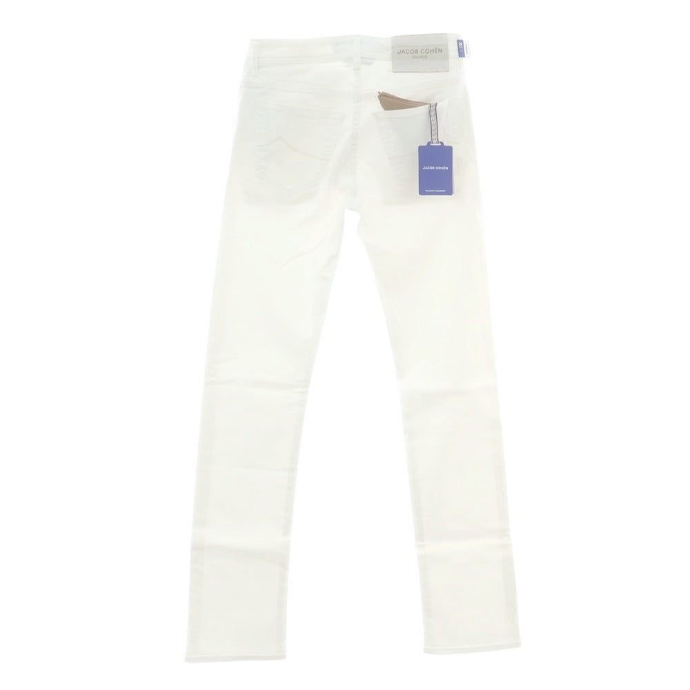 【新品】ヤコブコーエン JACOB COHEN BARD ストレッチ デニムパンツ ジーンズ ホワイト【 28 】【 状態ランクN 】【 メンズ 】