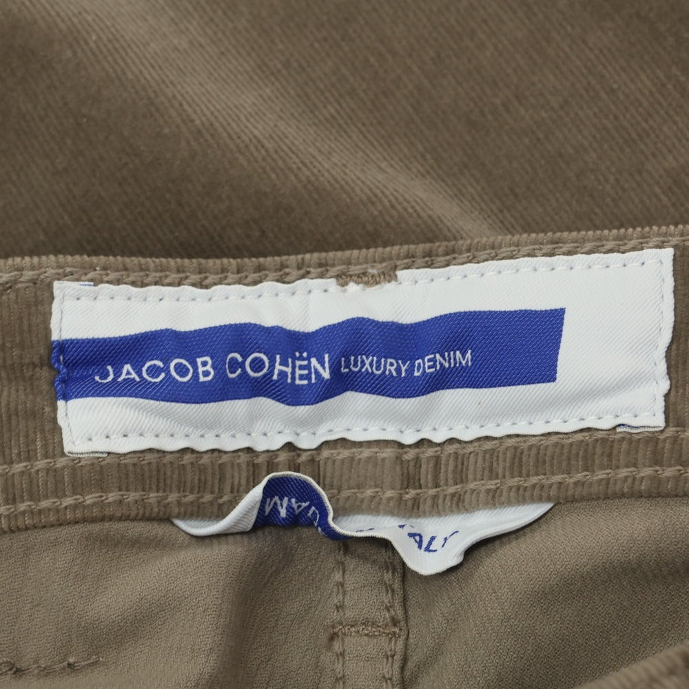 【新品】ヤコブコーエン JACOB COHEN NICK ストレッチコットン 細畝 コーデュロイパンツ グレージュ【 30 】【 状態ランクN 】【 メンズ 】