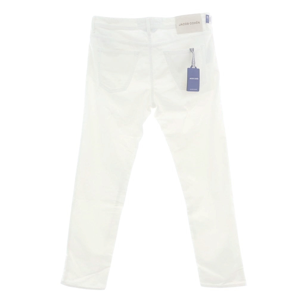 【新品】ヤコブコーエン JACOB COHEN SCOTT ストレッチ コーデュロイパンツ ホワイト【 34 】【 状態ランクN 】【 メンズ 】