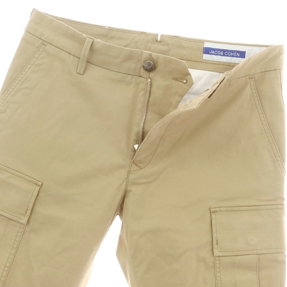 【新品】ヤコブコーエン JACOB COHEN RYAN ストレッチコットン カーゴパンツ ベージュ【 34 】【 状態ランクN 】【 メンズ 】