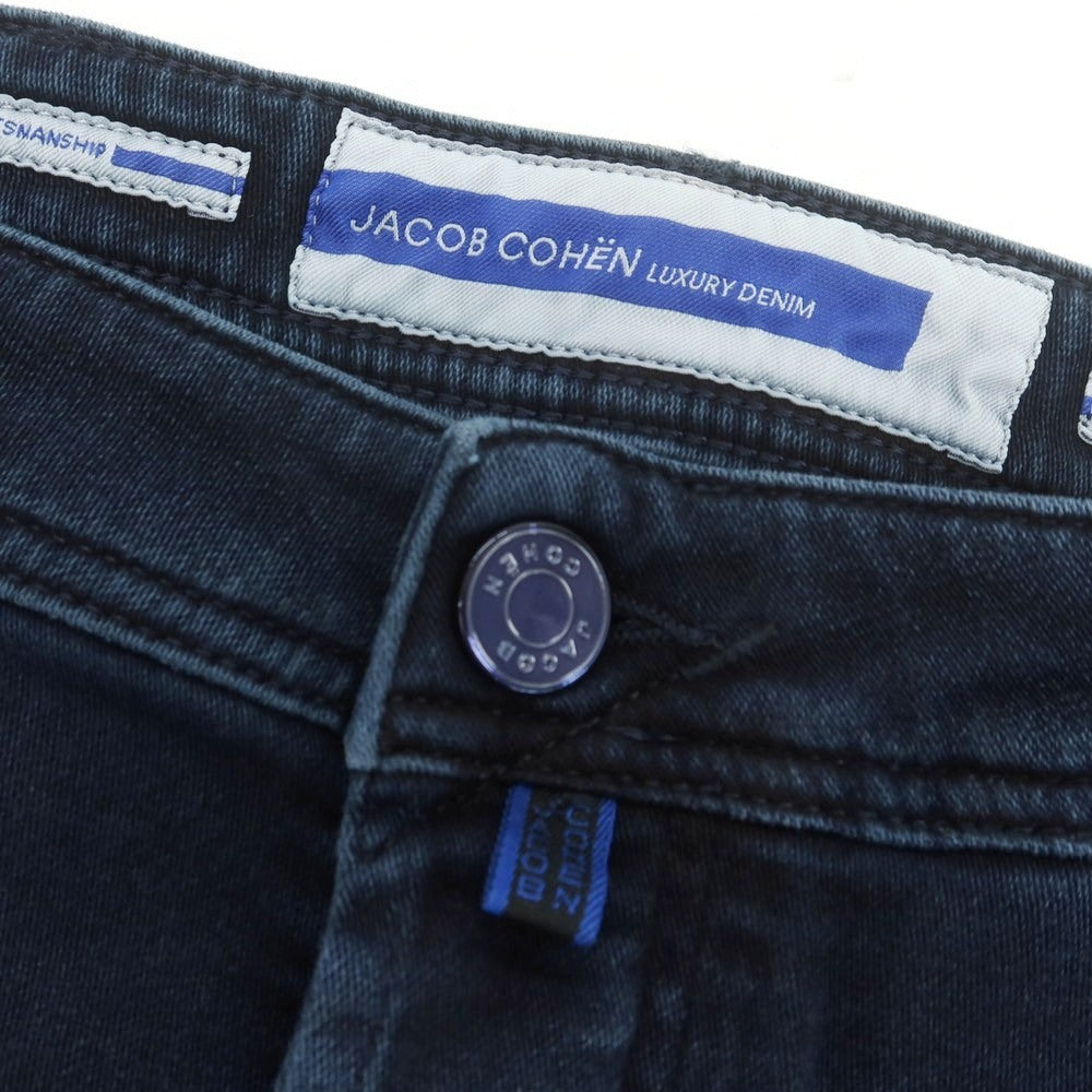 【新品】ヤコブコーエン JACOB COHEN LENNY ストレッチコットンポリエステル 5ポケットパンツ ネイビー【 34 】【 状態ランクN 】【 メンズ 】