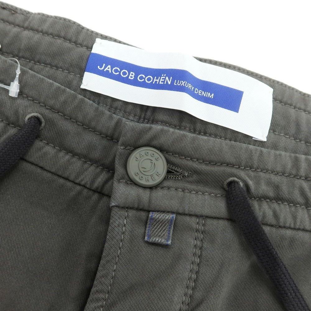 【新品】ヤコブコーエン JACOB COHEN PHARREL ACTIVE ストレッチレーヨンコットン イージーパンツ ウォームグレー【 34 】【 状態ランクN 】【 メンズ 】