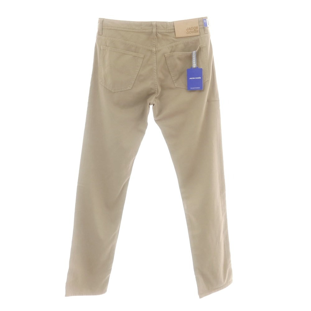 【新品】ヤコブコーエン JACOB COHEN BARD ストレッチレーヨンコットン 5ポケットパンツ ダークベージュ【 34 】【 状態ランクN 】【 メンズ 】