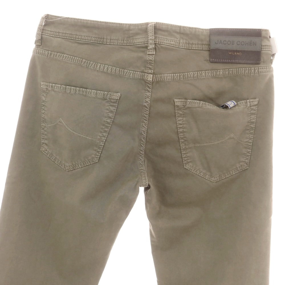 【新品アウトレット】ヤコブコーエン JACOB COHEN LENNY ストレッチコットンリヨセル 5ポケットパンツ グレージュ【 34 】【 状態ランクN- 】【 メンズ 】