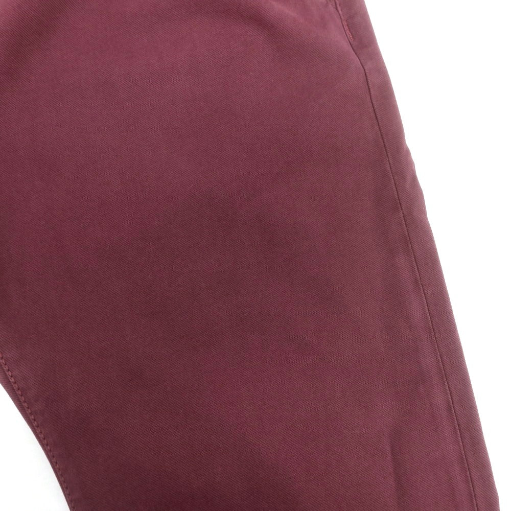 【新品アウトレット】ヤコブコーエン JACOB COHEN LENNY ストレッチコットンレーヨン 5ポケットパンツ ワインレッド【 34 】【 状態ランクN- 】【 メンズ 】