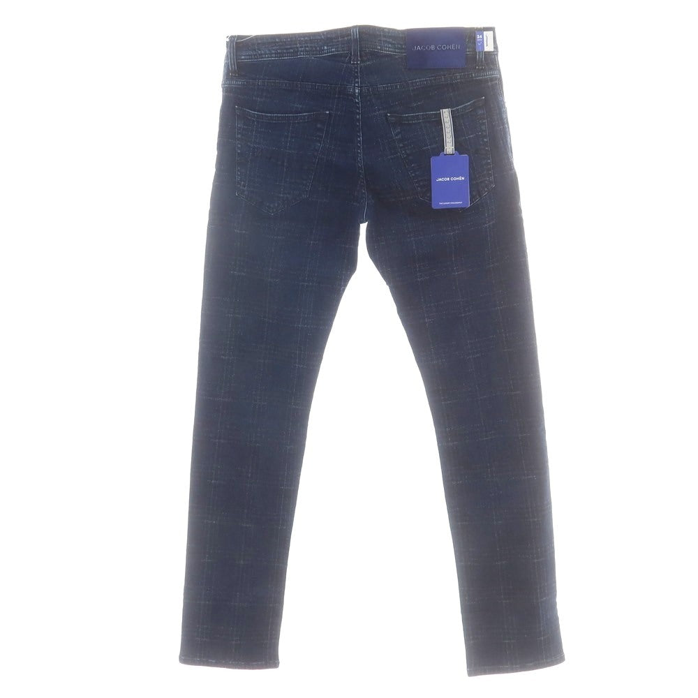【新品】ヤコブコーエン JACOB COHEN NICK ストレッチコットン ジーンズ デニムパンツ ネイビー【 34 】【 状態ランクN 】【 メンズ 】