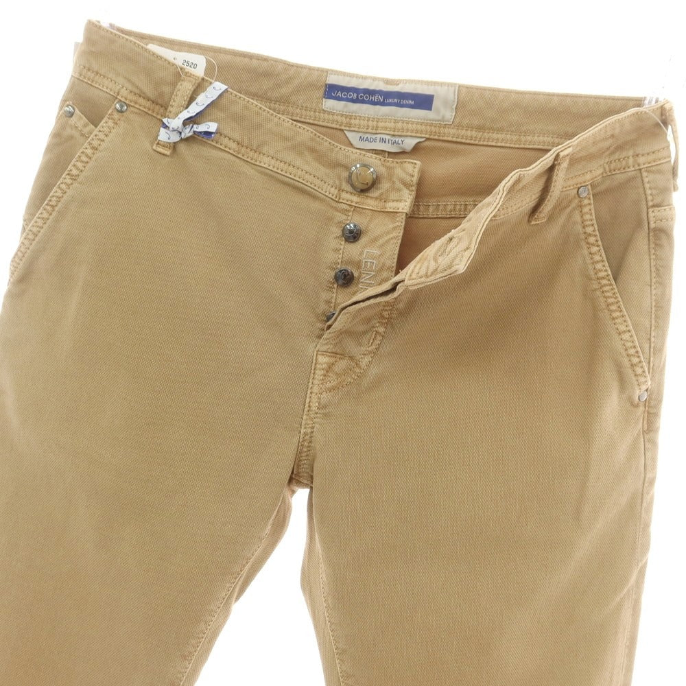 【新品アウトレット】ヤコブコーエン JACOB COHEN LENNY ストレッチコットン 5ポケットパンツ ベージュ【 34 】【 状態ランクN- 】【 メンズ 】