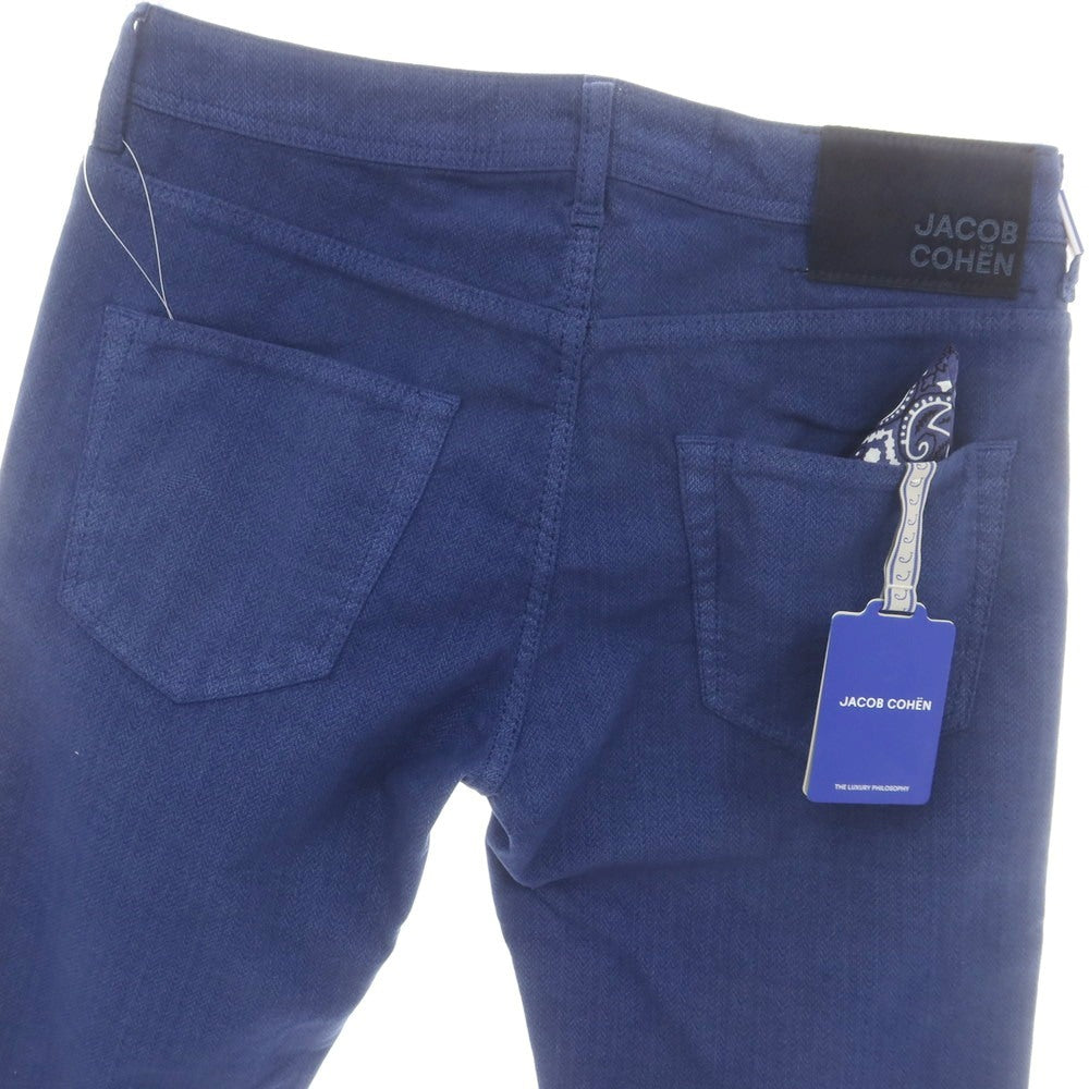 【新品】ヤコブコーエン JACOB COHEN LENNY ストレッチコットン 5ポケットパンツ ブルー【 34 】【 状態ランクN 】【 メンズ 】