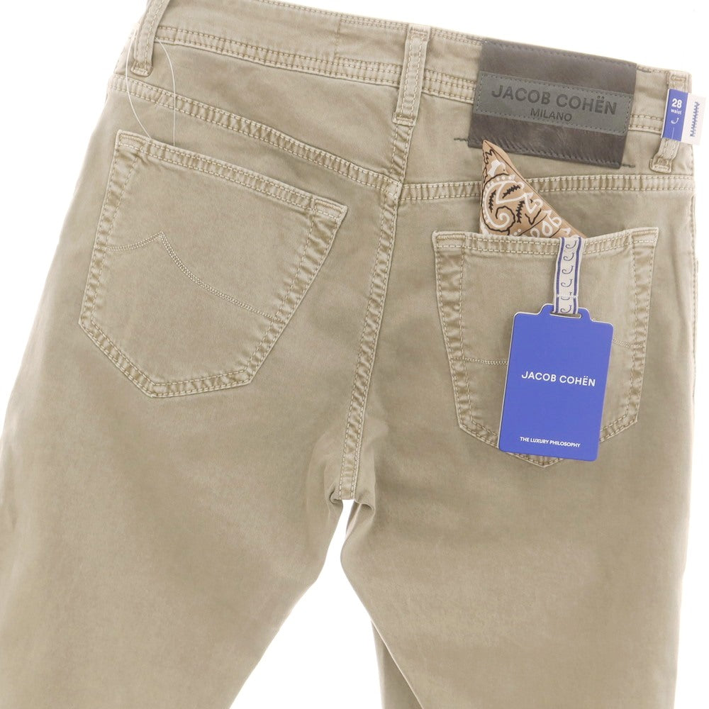 【新品】ヤコブコーエン JACOB COHEN BARD ストレッチコットン 5ポケットパンツ グレージュ【 28 】【 状態ランクN 】【 メンズ 】