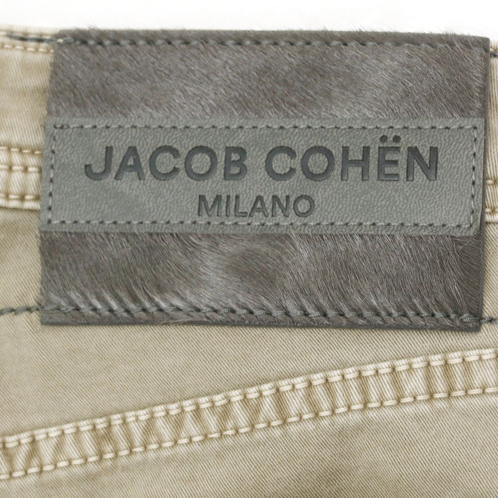【新品】ヤコブコーエン JACOB COHEN BARD ストレッチコットン 5ポケットパンツ グレージュ【 28 】【 状態ランクN 】【 メンズ 】