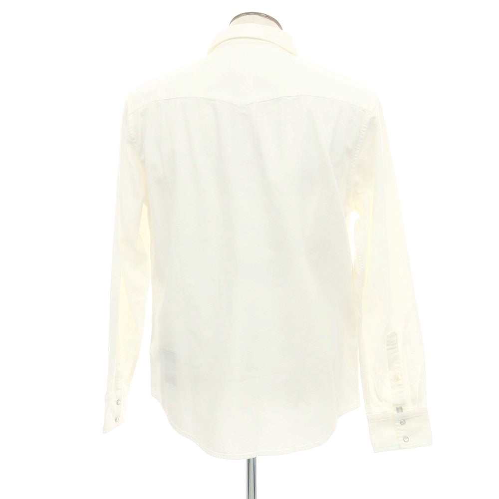 【新品】ヤコブコーエン JACOB COHEN コットン ウエスタンシャツ ホワイト【 XL 】【 状態ランクN 】【 メンズ 】