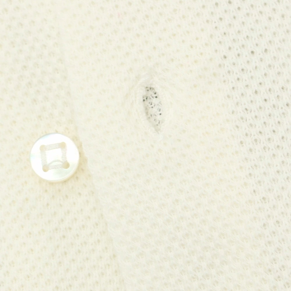 【新品】ヤコブコーエン JACOB COHEN コットンウールカシミヤ セミワイドカラー カジュアルシャツ オフホワイト【 L 】【 状態ランクN 】【 メンズ 】