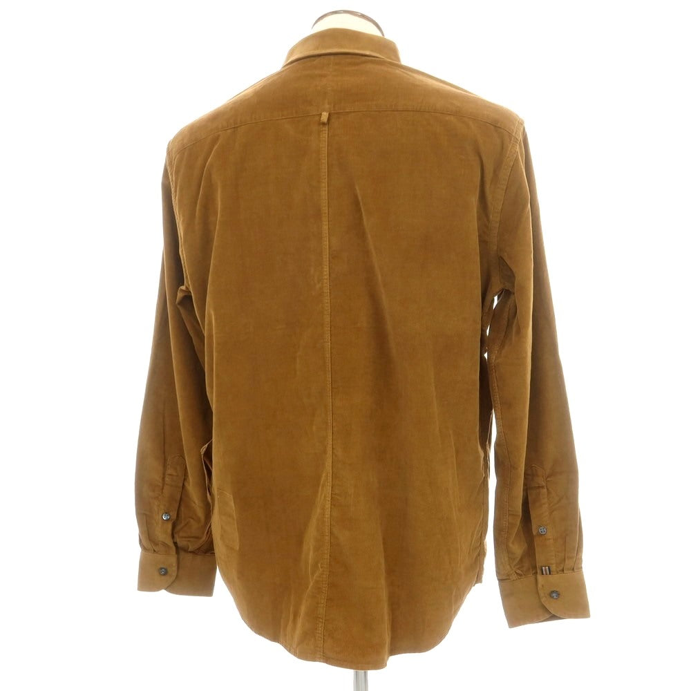 【新品】ヤコブコーエン JACOB COHEN コットン 細畝コーデュロイ カジュアルシャツ ブラウン【 XXL 】【 状態ランクN 】【 メンズ 】
