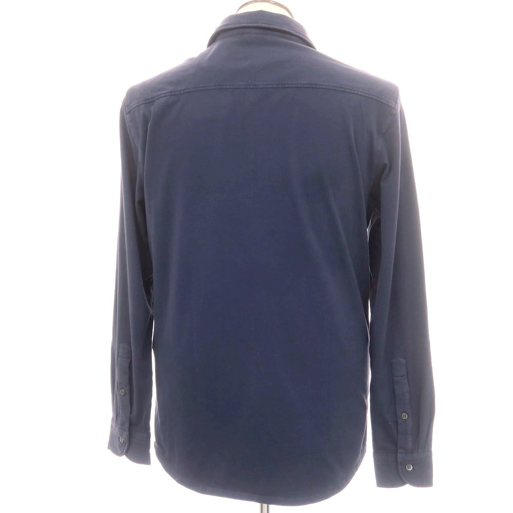 【新品アウトレット】ヤコブコーエン JACOB COHEN コットンジャージー カジュアルシャツ ネイビー【 L 】【 状態ランクN- 】【 メンズ 】