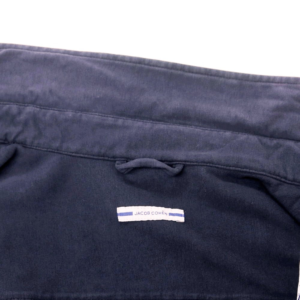 【新品アウトレット】ヤコブコーエン JACOB COHEN コットンジャージー カジュアルシャツ ネイビー【 L 】【 状態ランクN- 】【 メンズ 】