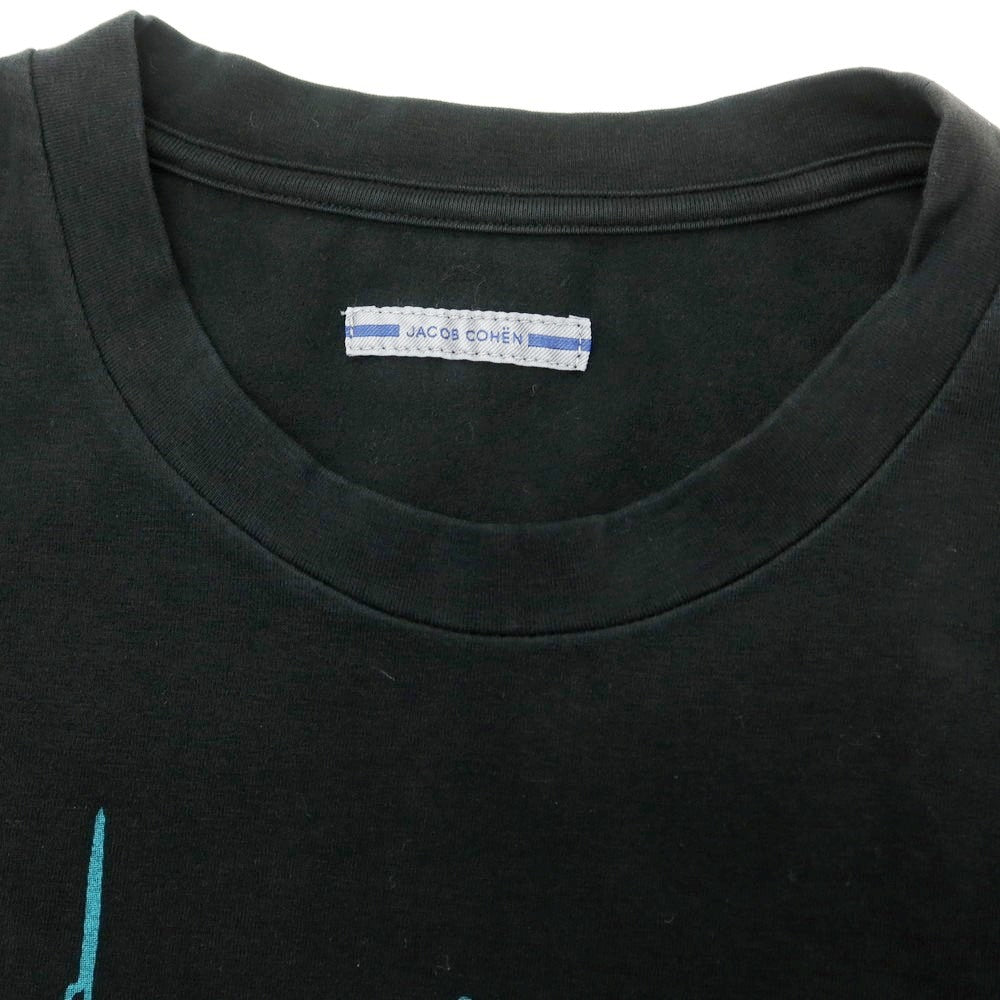 【新品アウトレット】ヤコブコーエン JACOB COHEN ストレッチコットン クルーネック 半袖Tシャツ ブラック【 L 】【 状態ランクN- 】【 メンズ 】