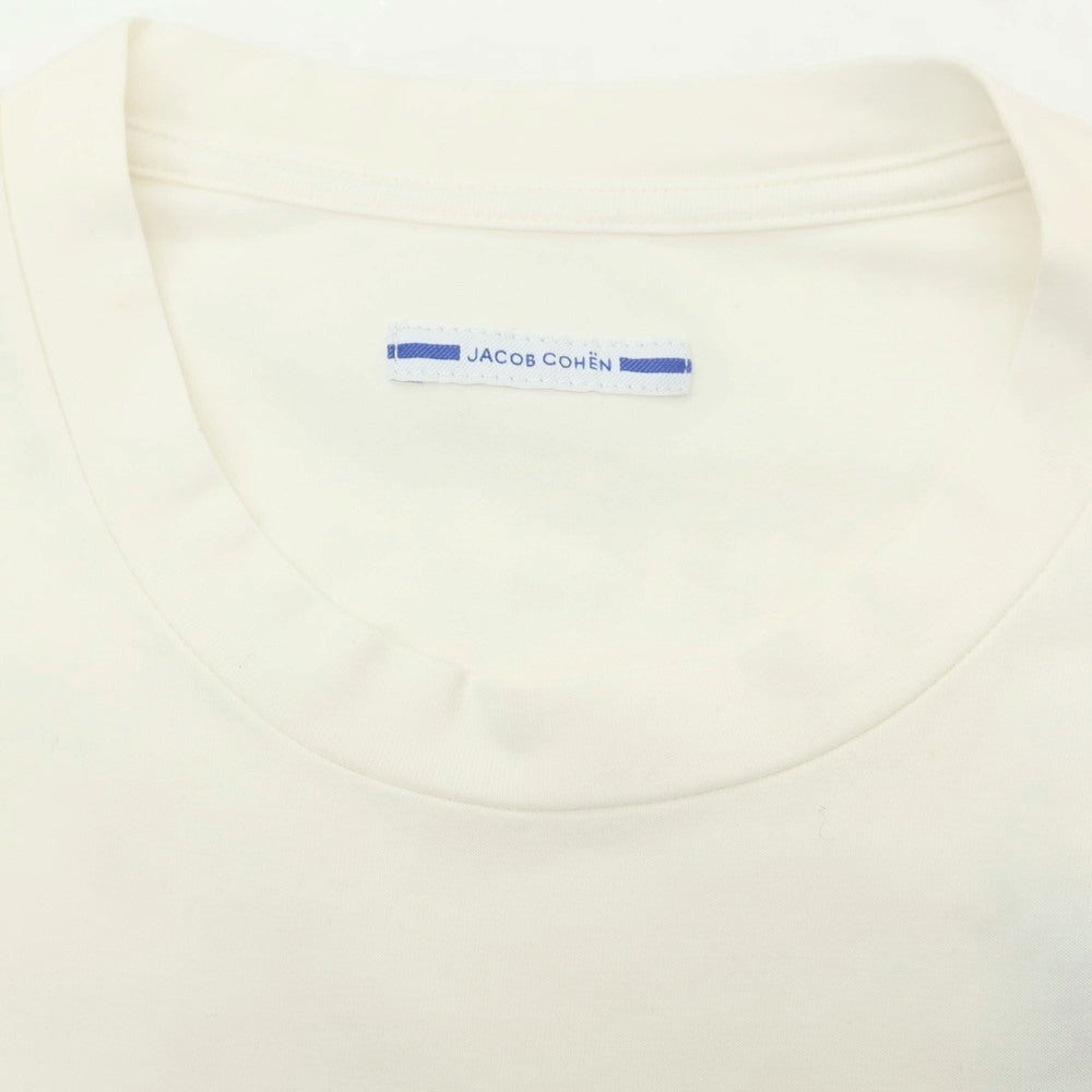 【新品アウトレット】ヤコブコーエン JACOB COHEN ストレッチコットン クルーネック 半袖Tシャツ ホワイト【 L 】【 状態ランクN- 】【 メンズ 】