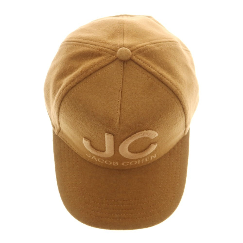 【新品】ヤコブコーエン JACOB COHEN ウールナイロンカシミヤ キャップ 帽子 ブラウン【 M 】【 状態ランクN 】【 メンズ 】