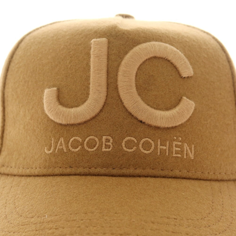 【新品】ヤコブコーエン JACOB COHEN ウールナイロンカシミヤ キャップ 帽子 ブラウン【 M 】【 状態ランクN 】【 メンズ 】