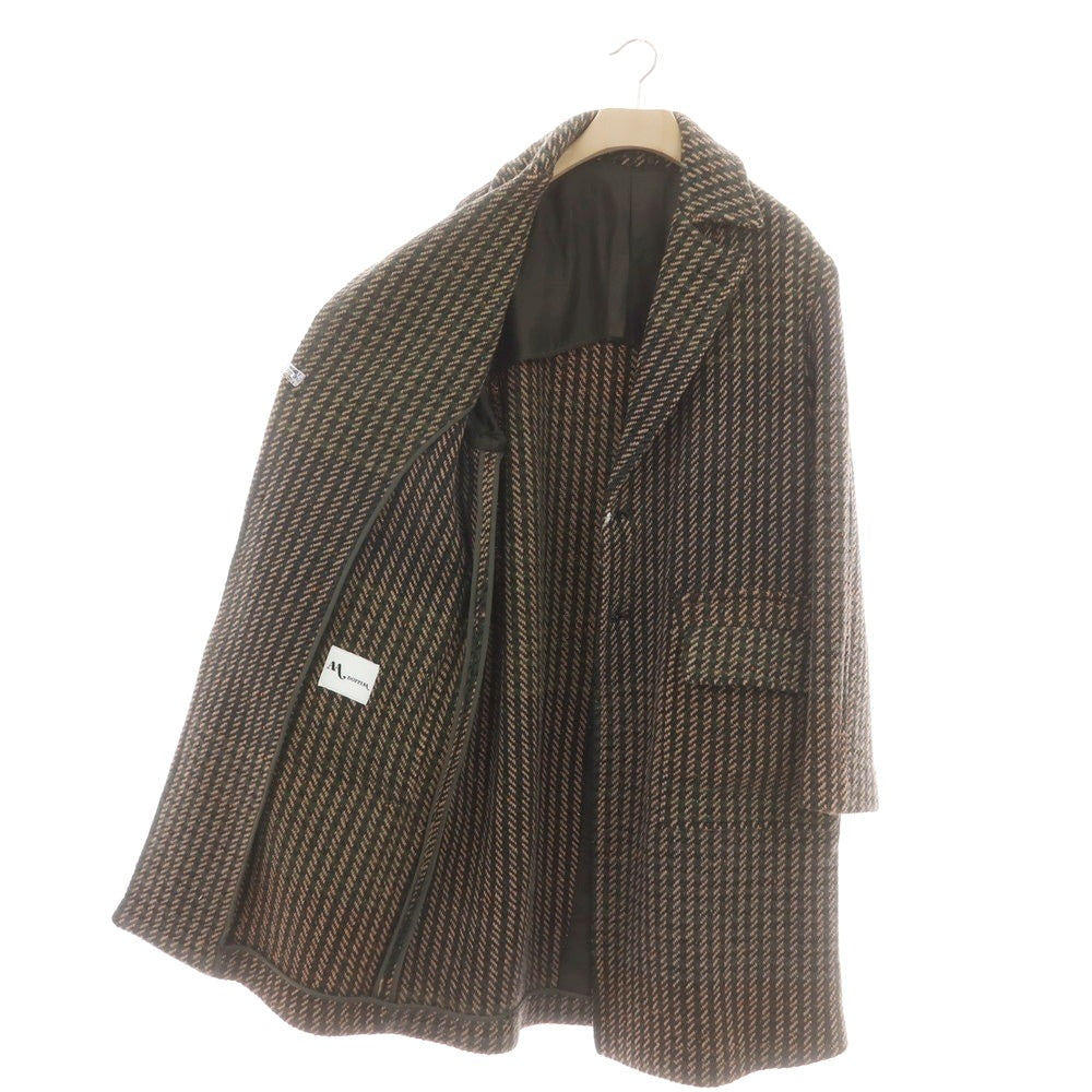 【新品】ドッピアアー DOPPIAA ツイードウール チェスターフィールドコート グリーンxベージュ【 48 】【 状態ランクN 】【 メンズ 】