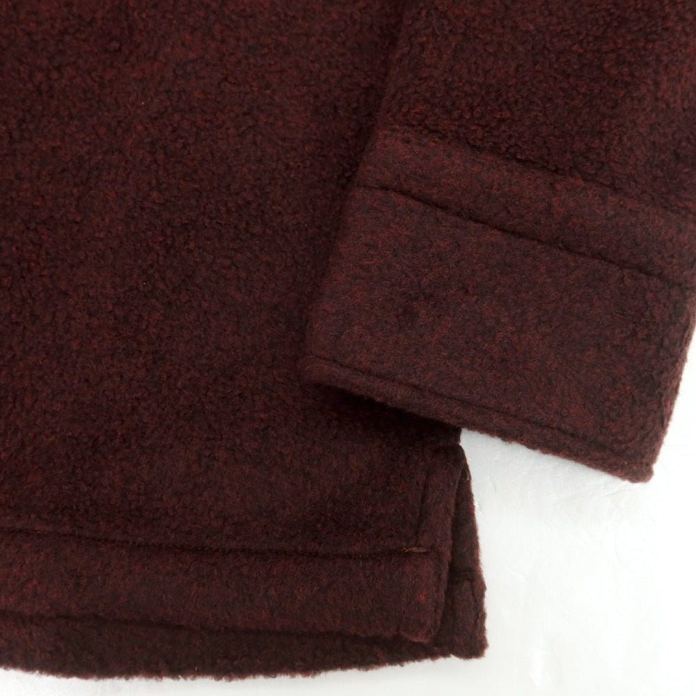 【新品】ドッピアアー DOPPIAA フリース カジュアルシャツ バーガンディ【 M 】【 状態ランクN 】【 メンズ 】