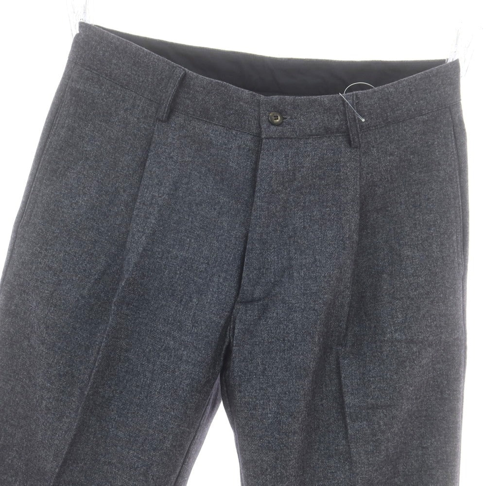 【新品】ドッピアアー DOPPIAA ウールポリエステル カジュアルスラックスパンツ グレイッシュネイビー【 48 】【 状態ランクN 】【 メンズ 】