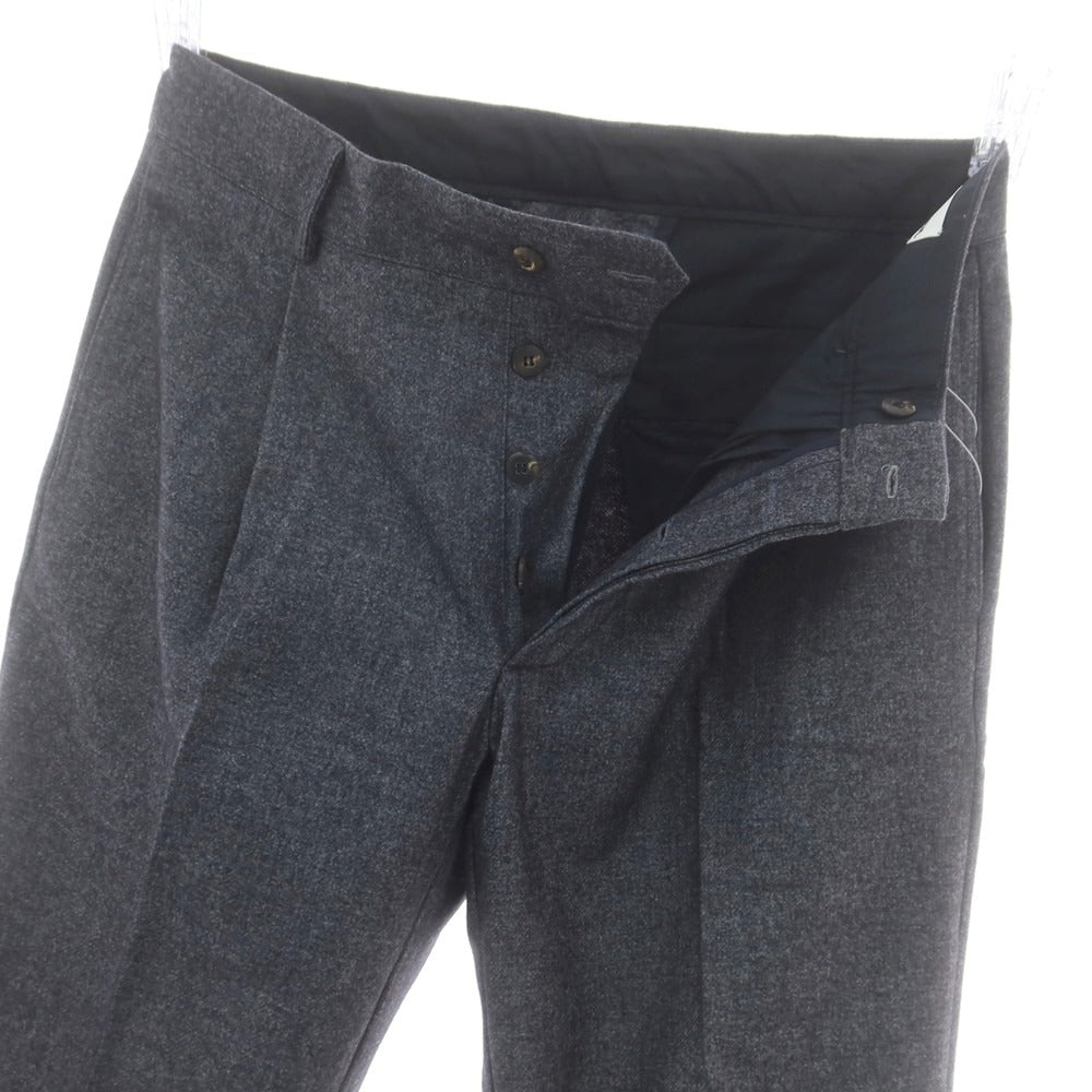 【新品】ドッピアアー DOPPIAA ウールポリエステル カジュアルスラックスパンツ グレイッシュネイビー【 48 】【 状態ランクN 】【 メンズ 】