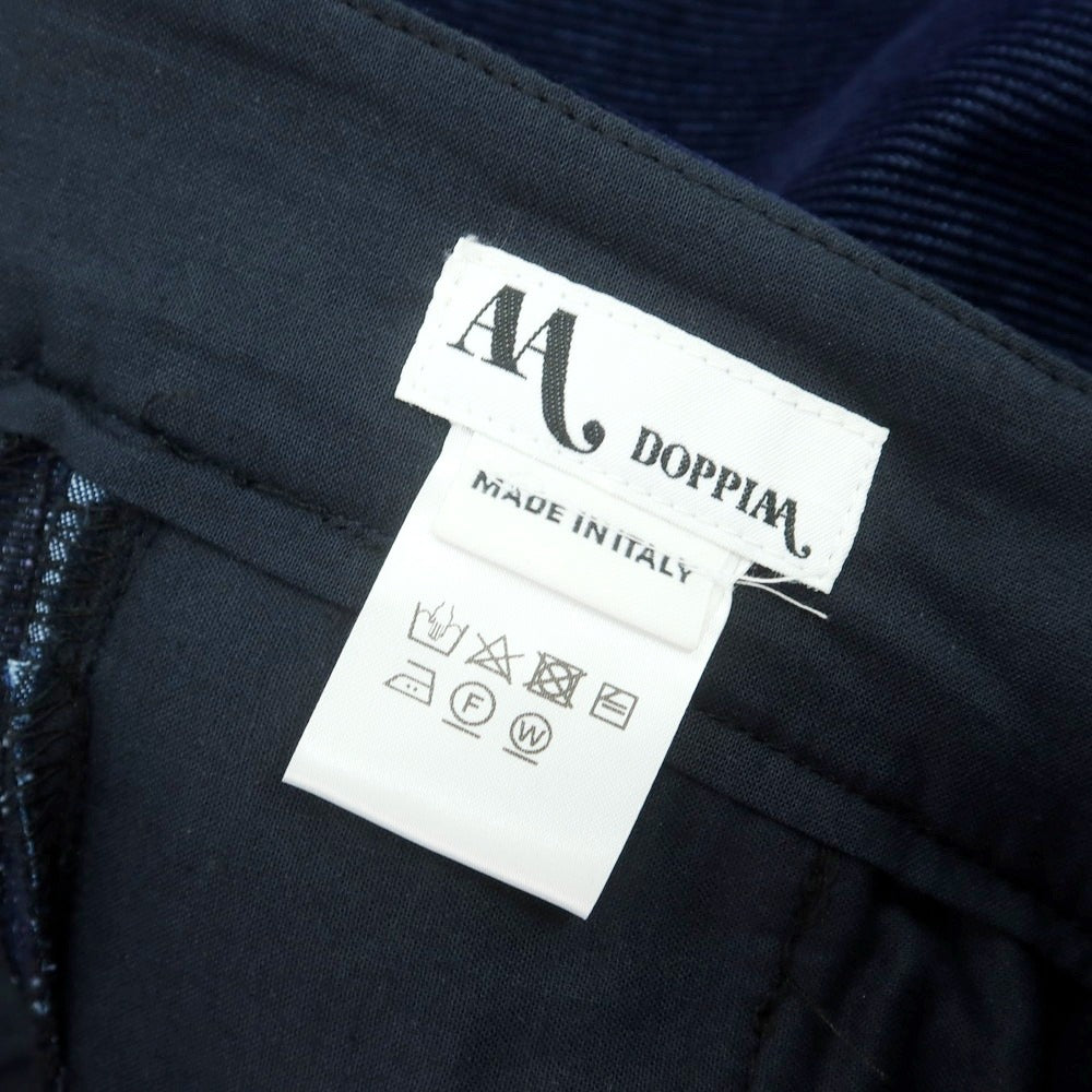 【新品アウトレット】ドッピアアー DOPPIAA コットン コーデュロイパンツ ネイビー【 48 】【 状態ランクN- 】【 メンズ 】