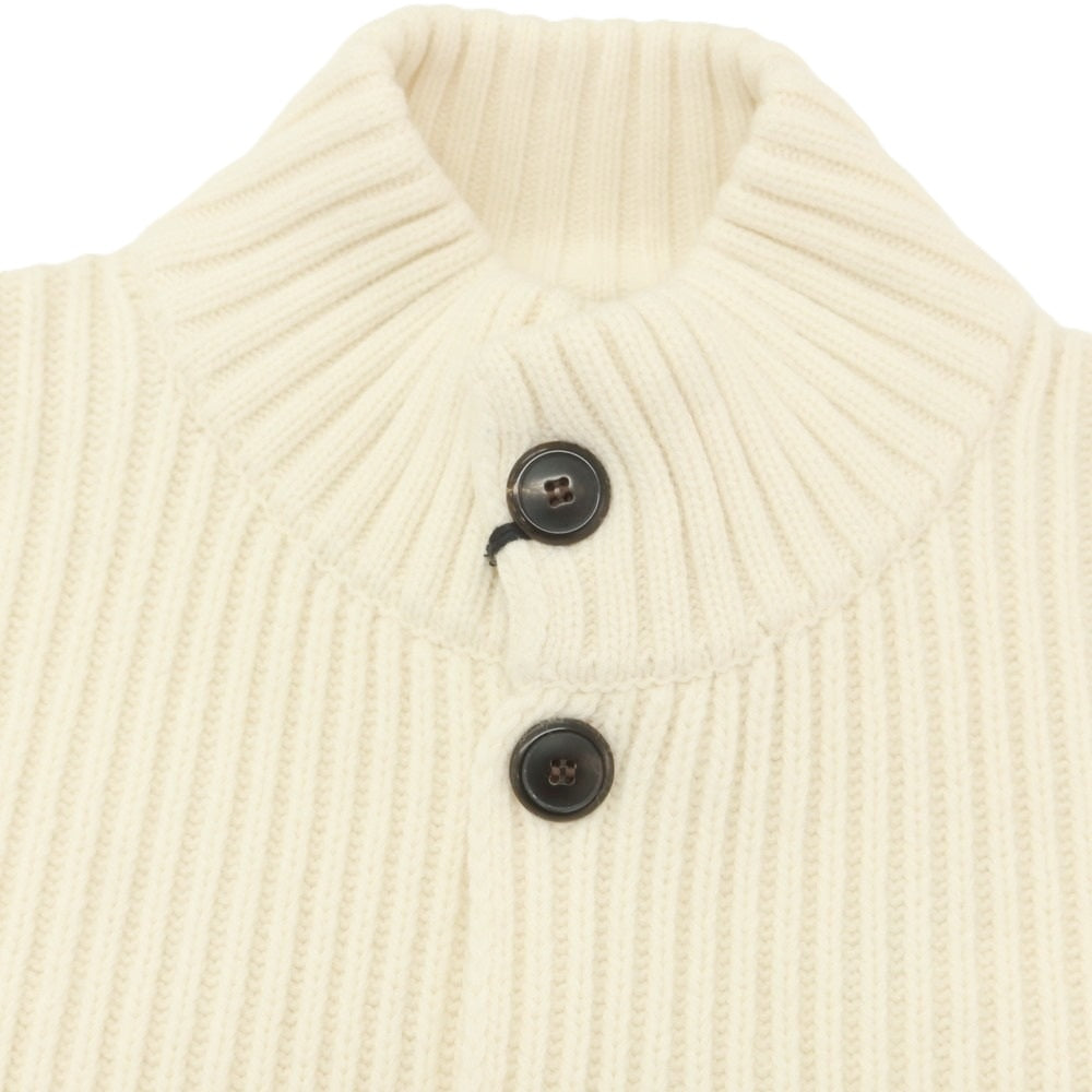 【新品】ドッピアアー DOPPIAA AALMIRO ウールナイロン スタンドカラー カーディガン アイボリー【 54 】【 状態ランクN 】【 メンズ 】