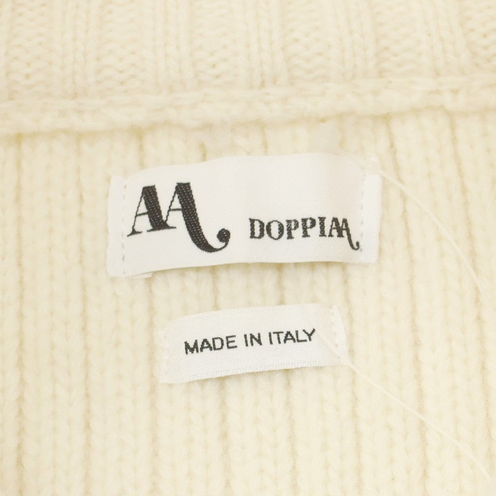 【新品】ドッピアアー DOPPIAA AALMIRO ウールナイロン スタンドカラー カーディガン アイボリー【 54 】【 状態ランクN 】【 メンズ 】
