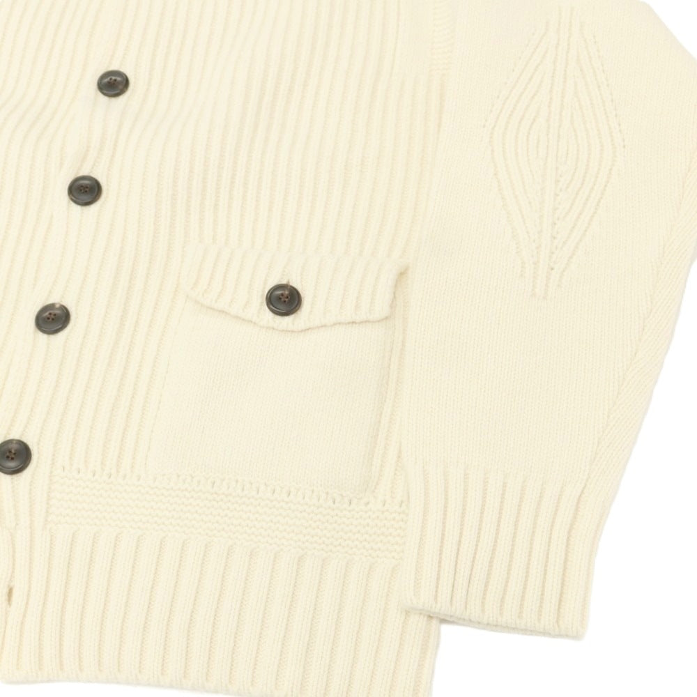 【新品】ドッピアアー DOPPIAA AALMIRO ウールナイロン スタンドカラー カーディガン アイボリー【 54 】【 状態ランクN 】【 メンズ 】