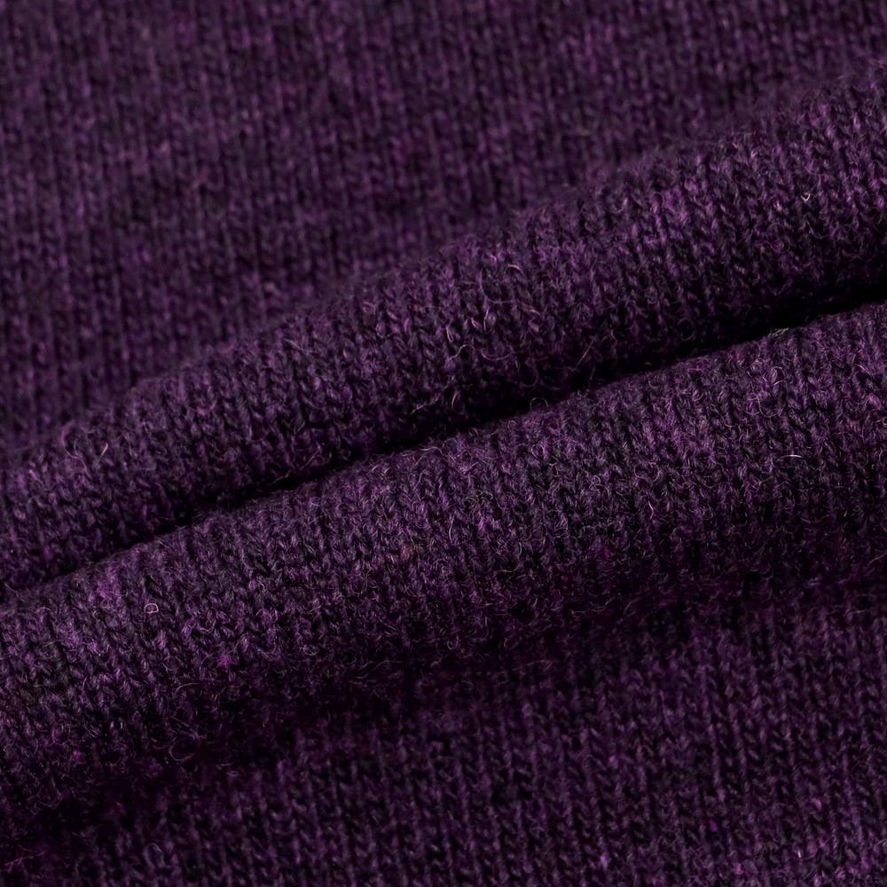 【新品】ドッピアアー DOPPIAA AAMINTORE ウールナイロン タートルネック プルオーバーニット パープル【 48 】【 状態ランクN 】【 メンズ 】