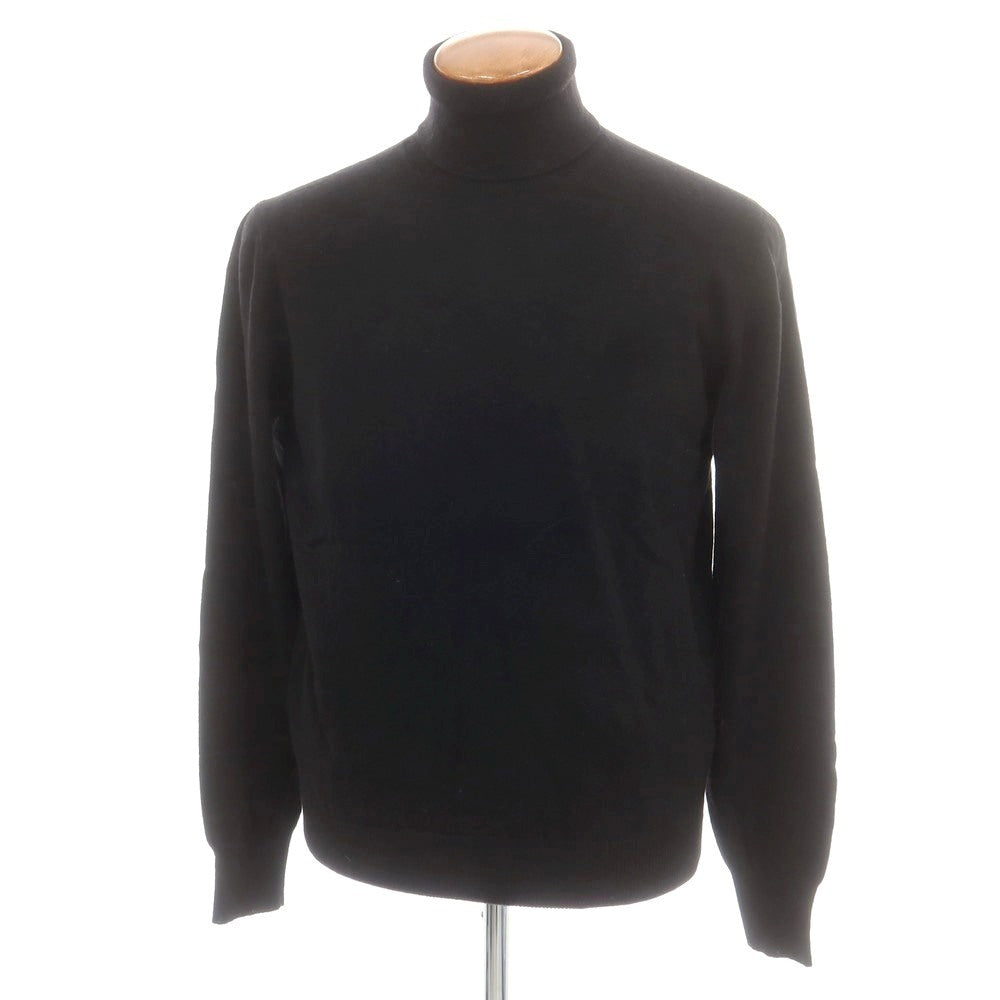 【新品】ドッピアアー DOPPIAA AAMINTORE ウールナイロン タートルネック プルオーバーニット ブラック【 48 】【 状態ランクN 】【 メンズ 】