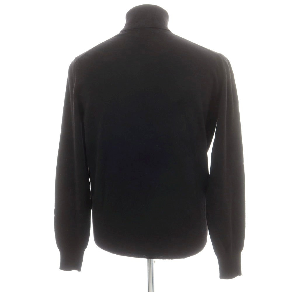 【新品】ドッピアアー DOPPIAA AAMINTORE ウールナイロン タートルネック プルオーバーニット ブラック【 48 】【 状態ランクN 】【 メンズ 】
