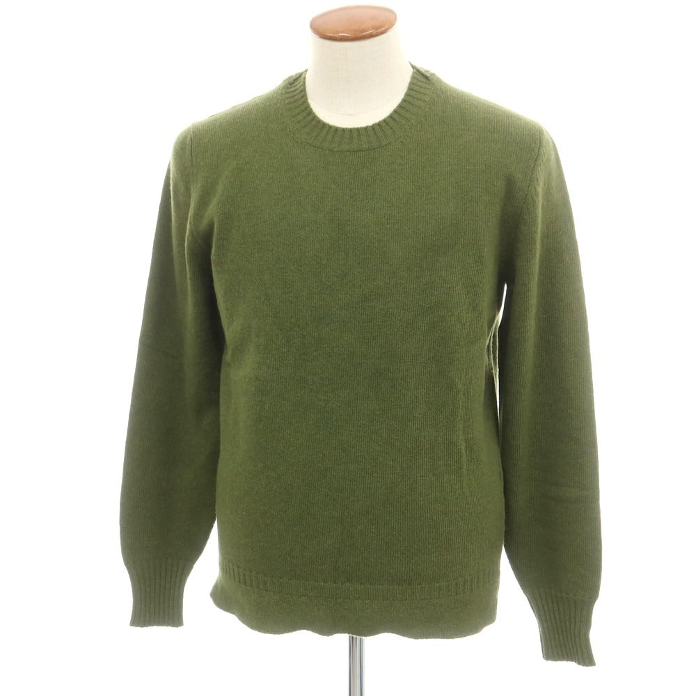 【新品】ドッピアアー DOPPIAA AALTES ウール クルーネック プルオーバーニット オリーブグリーン【 48 】【 状態ランクN 】【 メンズ 】