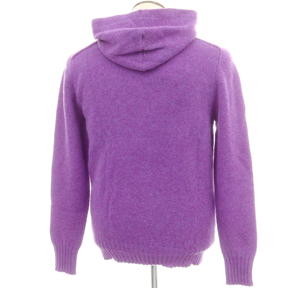 【新品】ドッピアアー DOPPIAA AAURELIO ウール プルオーバー ニット パーカー パープル【 50 】【 状態ランクN 】【 メンズ 】