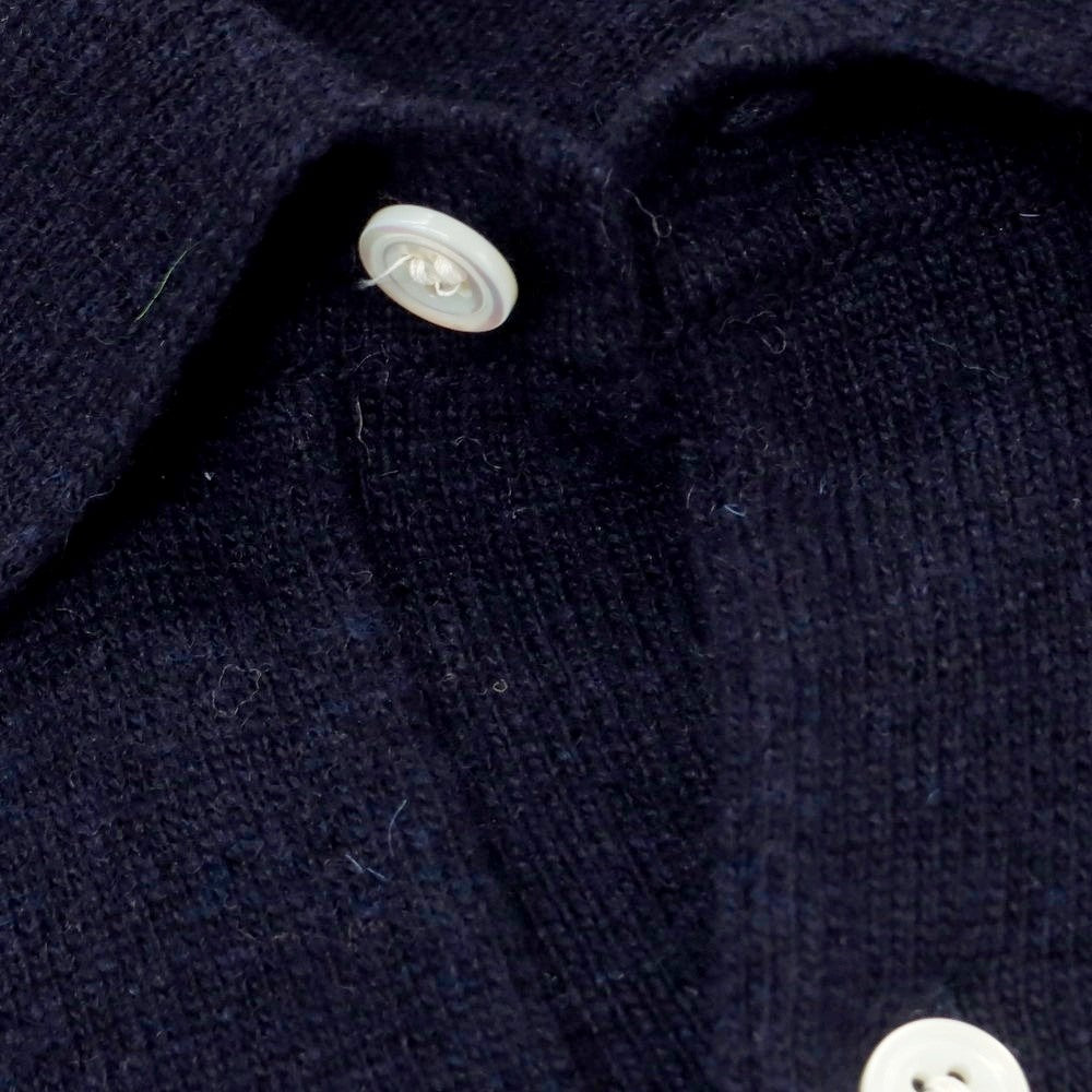 【新品】ドッピアアー DOPPIAA AARIC ウールナイロン 長袖 ポロニット ネイビー【 48 】【 状態ランクN 】【 メンズ 】