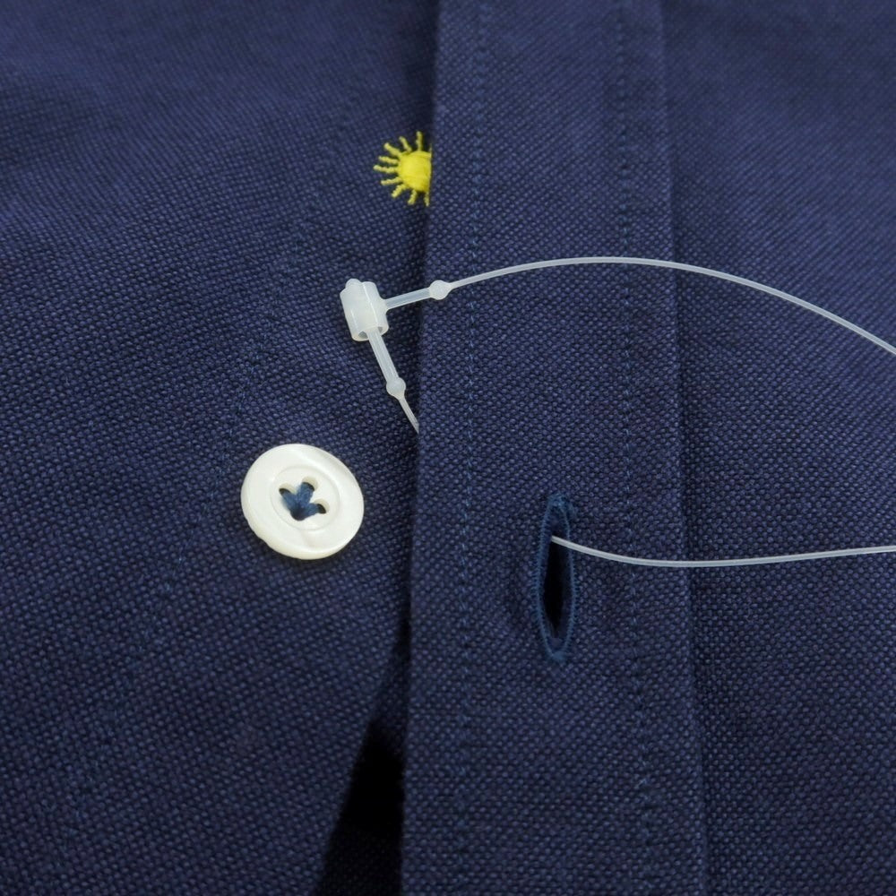 【中古】ジャンネット giannetto コットン系 ボタンダウン カジュアルシャツ ネイビー【 XS 】【 状態ランクB 】【 メンズ 】