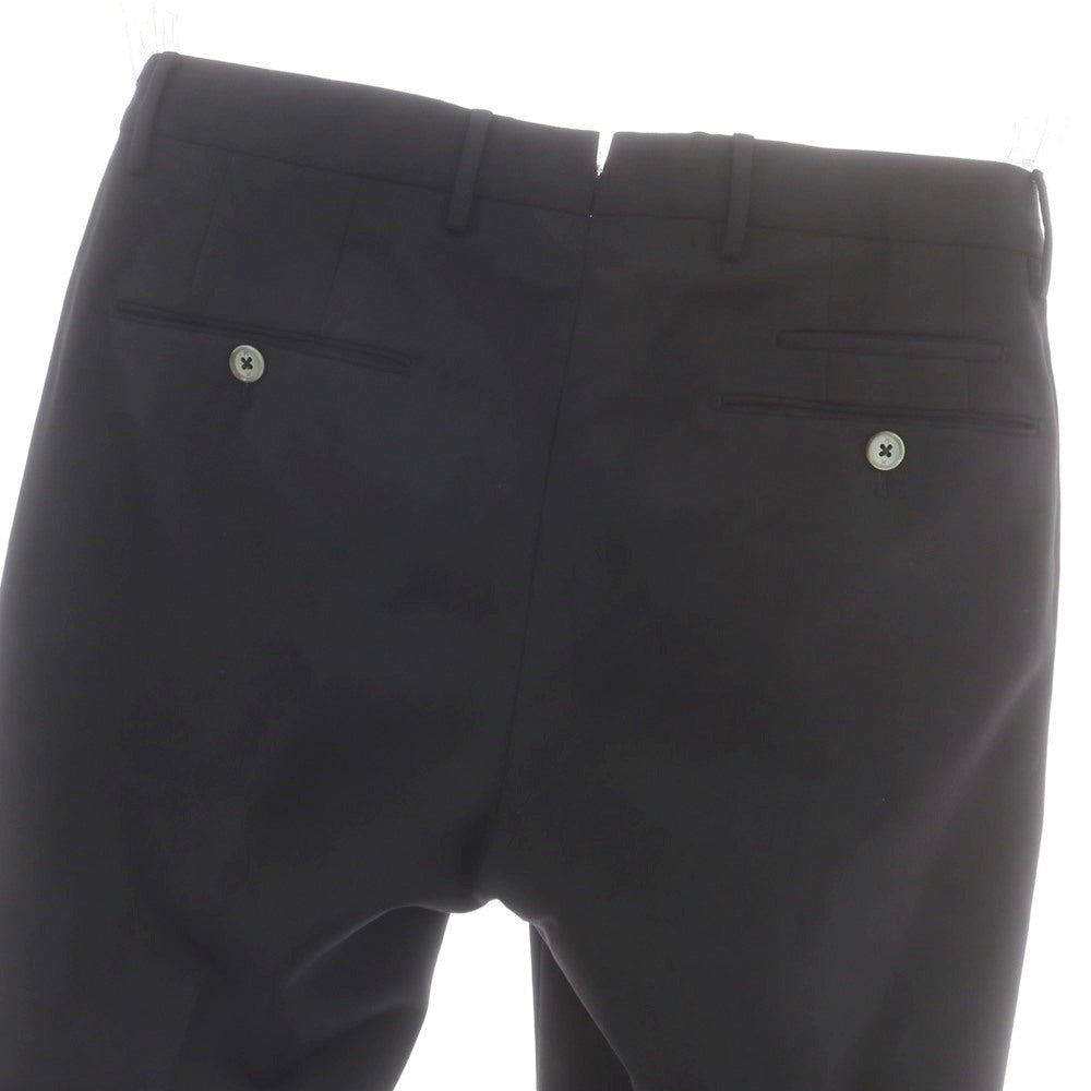 【中古】ピーティートリノ PT TORINO TECHNO WASHABLE WOOL ストレッチ ポリエステルウール ドレススラックスパンツ ブラック【 44 】【 状態ランクC 】【 メンズ 】