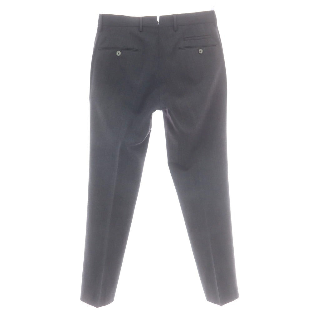 【中古】ピーティートリノ PT TORINO TECHNO WASHABLE WOOL ストレッチ ポリエステルウール ドレススラックスパンツ ダークグレー【 44 】【 状態ランクC 】【 メンズ 】