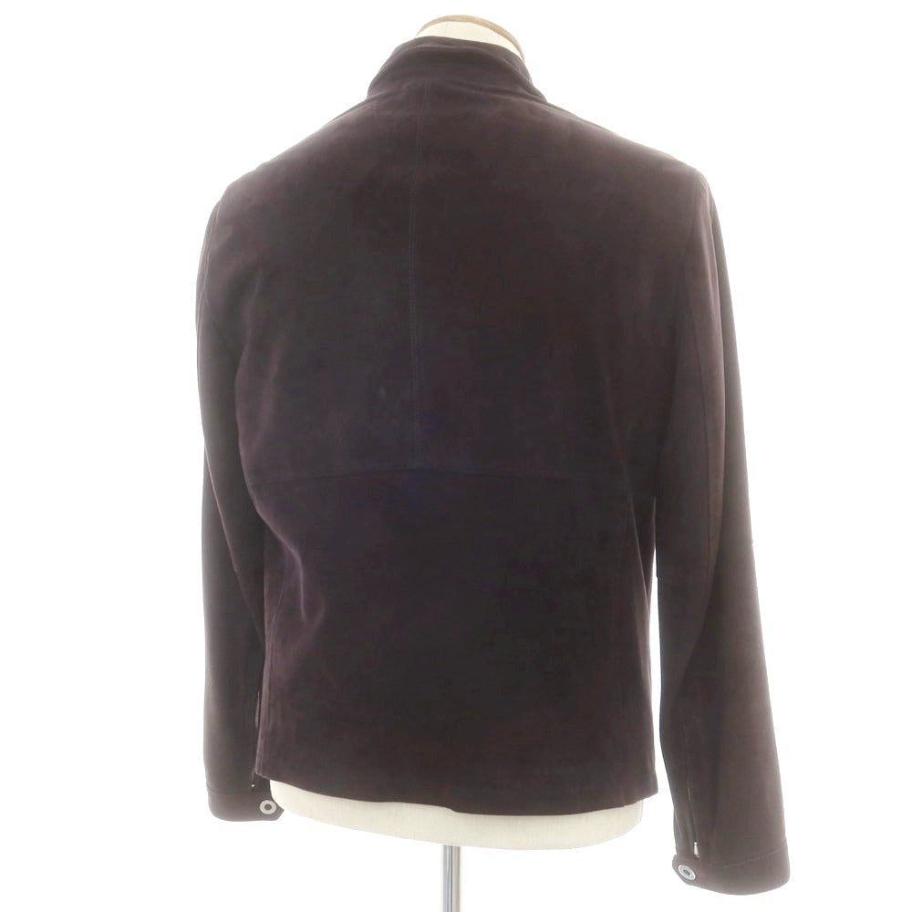 【中古】ルッフォ RUFFO ゴートスエード スイングトップ ブルゾン パープルブラック【 48 】【 状態ランクB 】【 メンズ 】