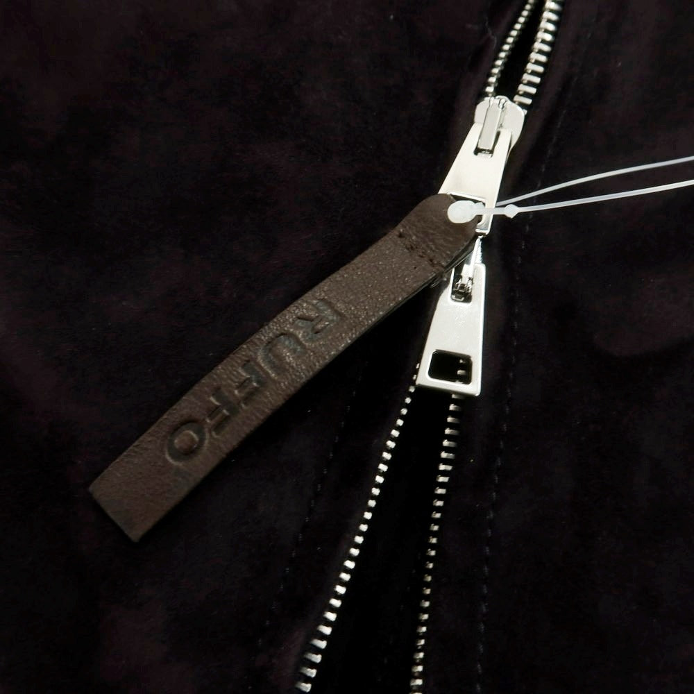 【中古】ルッフォ RUFFO ゴートスエード スイングトップ ブルゾン パープルブラック【 48 】【 状態ランクB 】【 メンズ 】