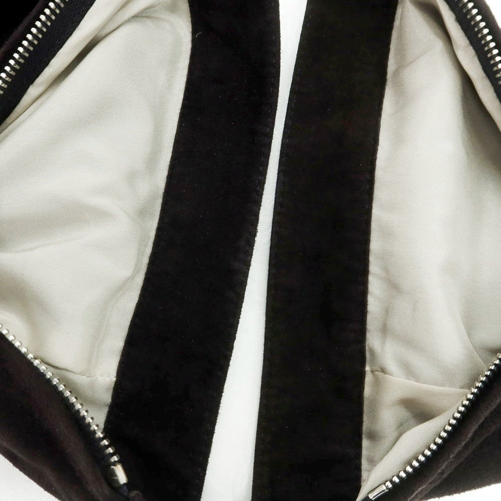 【中古】ルッフォ RUFFO ゴートスエード スイングトップ ブルゾン パープルブラック【 48 】【 状態ランクB 】【 メンズ 】