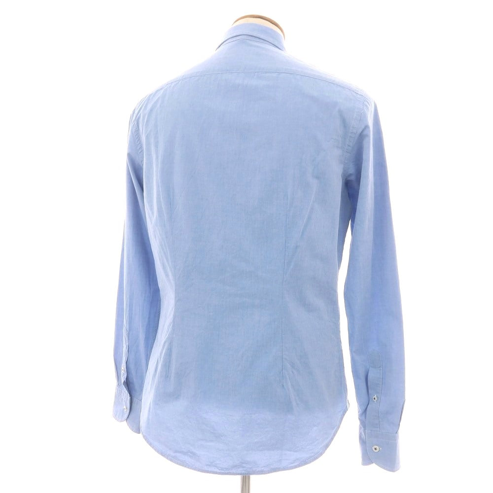 【中古】オリアン ORIAN コットン セミワイドカラー カジュアルシャツ ブルー【 40 】【 状態ランクB 】【 メンズ 】