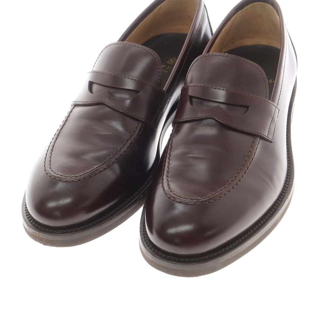 【中古】オフィチーナスローウェア OFFICINA SLOWEAR コインローファー ダークブラウン【 40 】【 状態ランクB 】【 メンズ 】