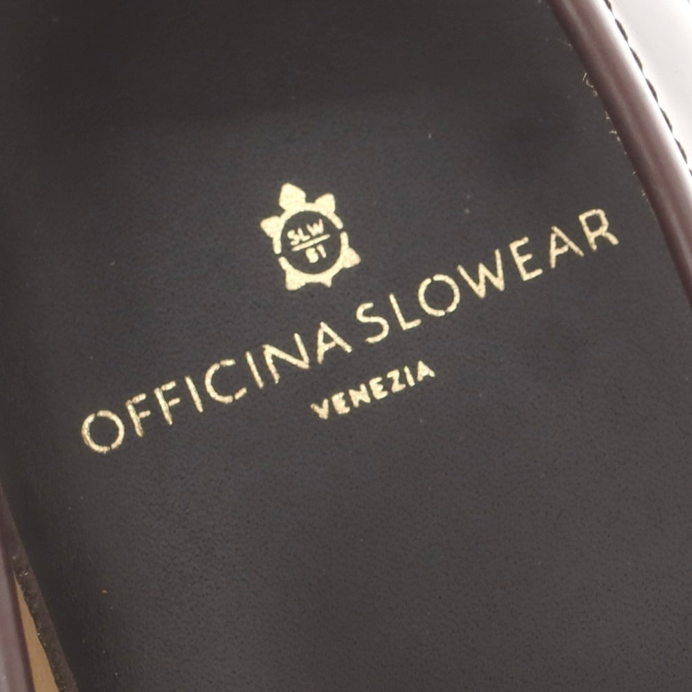 【中古】オフィチーナスローウェア OFFICINA SLOWEAR コインローファー ダークブラウン【 40 】【 状態ランクB 】【 メンズ 】