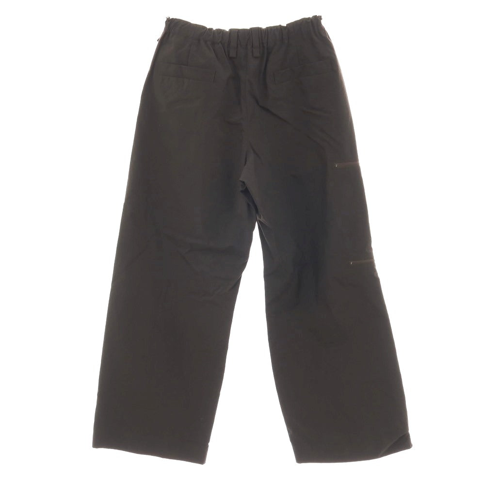【中古】オム プリッセ イッセイミヤケ HOMME PLISSE ISSEY MIYAKE 2025年秋冬 ナイロン ワイドレッグ イージーパンツ ダークブラウン【 3 】【 状態ランクA 】【 メンズ 】