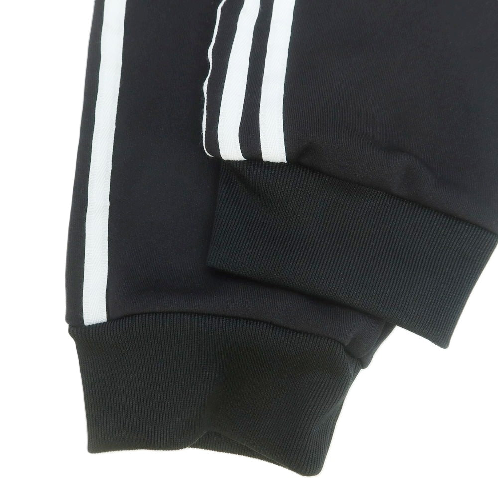 【中古】アディダス adidas ポリエステルコットン トラックパンツ ブラックxホワイト【 JPN XL 】【 状態ランクB 】【 メンズ 】